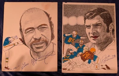 Retratos promocionales de Coca-Cola congelada de los Miami Dolphins años 70 usados en mal estado x Foto 1 de 2