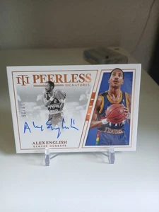 Alex English On Card Auto /25 2019-20 Panini National Treasures - Bild 1 von 1