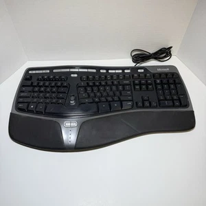 Microsoft Natural Ergonomic Keyboard 4000 v1.0 1048 USB Wired (Tested/Works) - Picture 1 of 5
