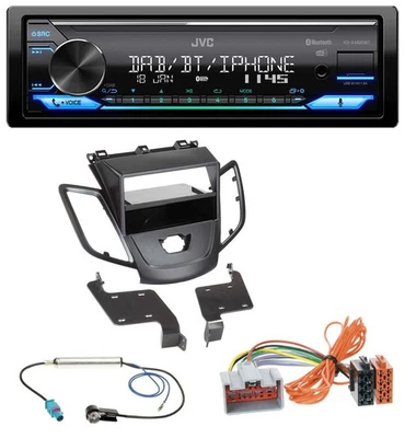 JVC Bluetooth DAB USB MP3 Autoradio für Ford Fiesta JA8 08-10 ohne Display schwa - Bild 1 von 4