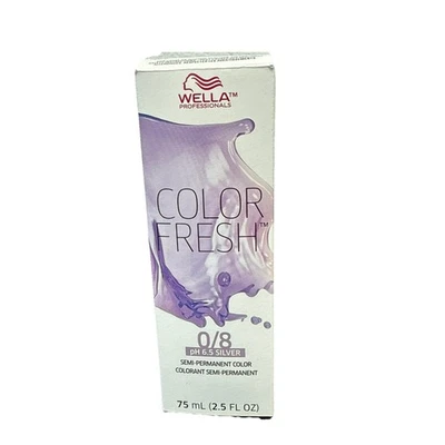 Wella Color Fresh Semi Permanent Hair Color 2.5oz - 0/8 PH 6.5 SILVER - Image 1 of 4