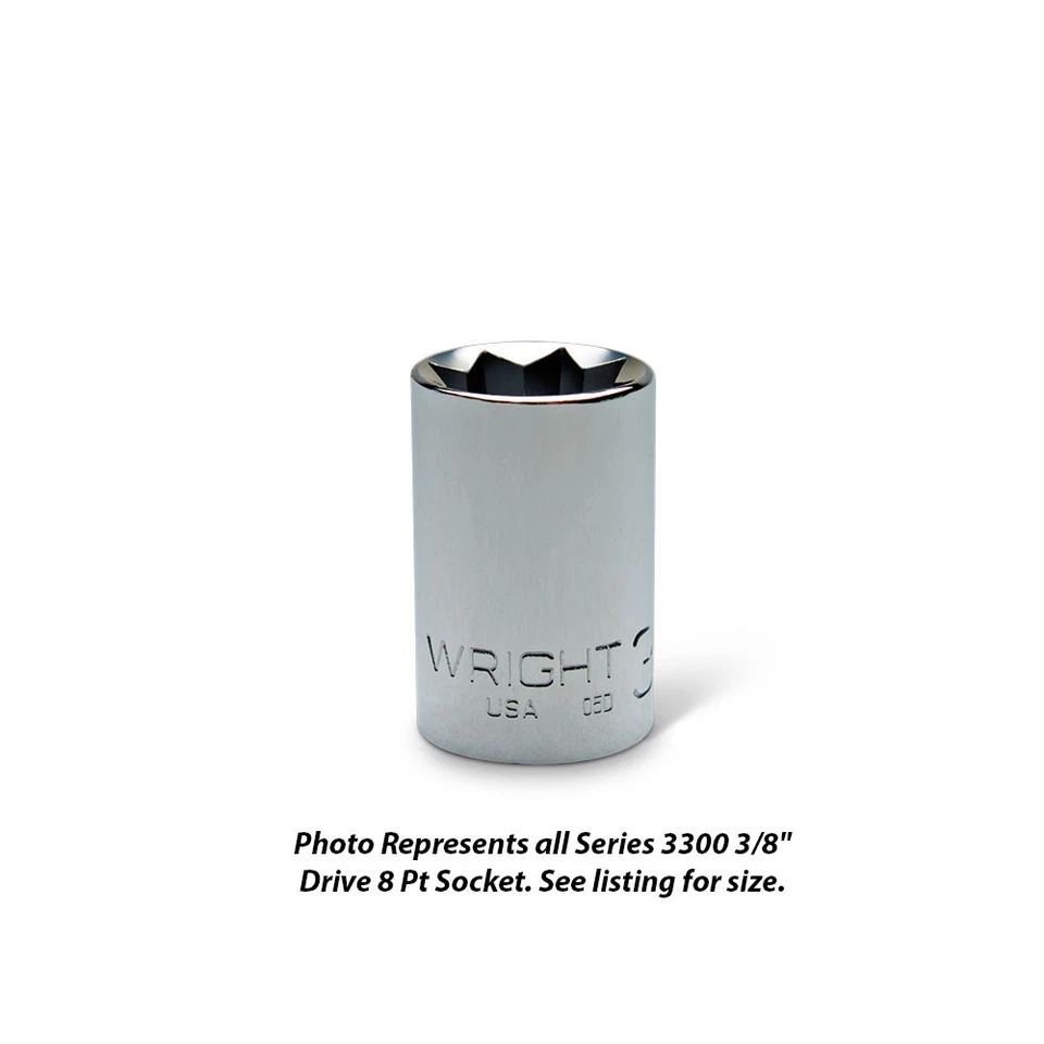 Wright Tool 3312 3/8" Drive Special 8 Points Standard Sockets - Image 1 of 1