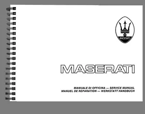 MASERATI BITURBO WORKSHOP MANUAL REPAIR WORKSHOP SERVICE BOOK ON PAPER ENGLISH - Picture 1 of 4