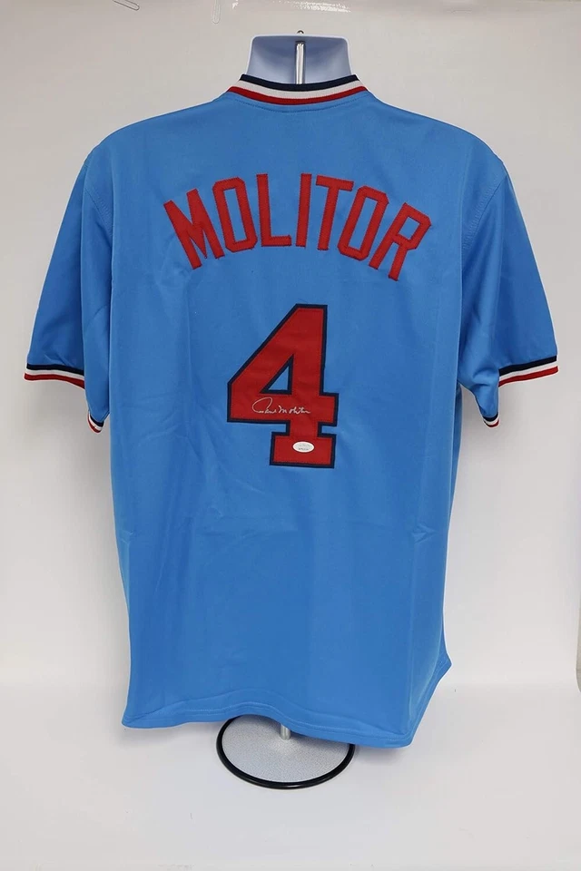 Paul Molitor Signed Autographed Minnesota Twins Baseball Jersey Size XL: JSA COA - Image 1 of 3