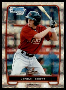 2012 Bowman Chrome Prospects X-Fractors #BCP145 Jordan Scott 