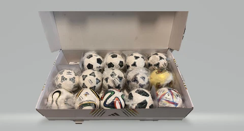 Adidas Historical FIFA World Cup 14 Mini Ball Set - Size 1 (1970-2022) IC8616 Cover