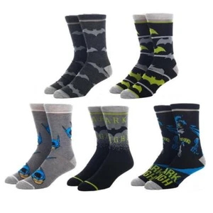 Dc comics batman casual crew socks fits shoe sizes 8 to 12 new 5 pairs per pack - Picture 1 of 1