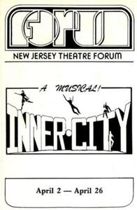 PLAYBILL - NEW JERSEY THEATRE FORUM - INNER CITY A MUSICAL PROGRAM - Picture 1 of 2