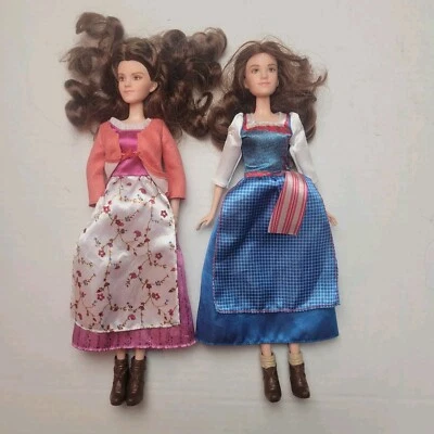 Disney La Bella y la Bestia Bella Muñeca de Acción en Vivo Lote de 2 Emma Watson Vestida  Foto 1 de 4