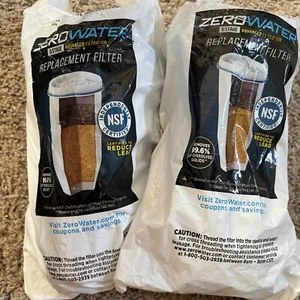 ZERO WATER ZR-006 5-STAGE ADVANCED FILTRATION REPLACEMENT FILTERS LOT 2 SEALED - Picture 1 of 3