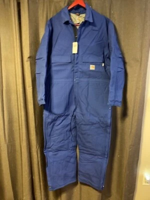 CARHARTT COVERALLS LARGE REG NEW WITH TAGS FR RATED DUCK QUILT LINED INSULATED - Image 1 of 4