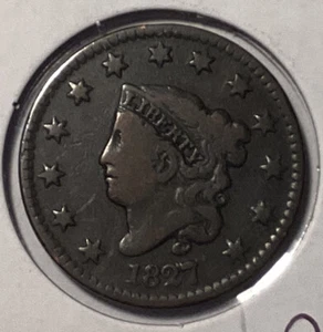 1827 Large Cent - Picture 1 of 2