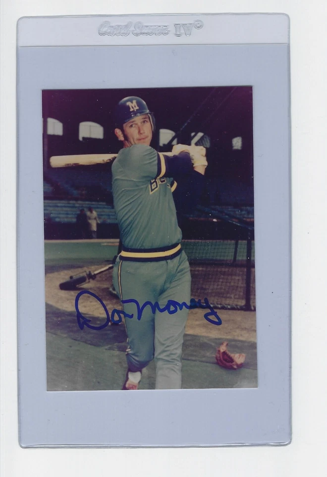 Foto autógrafa de béisbol firmada por Don Money Milwaukee Brewers 3 1/2 x 5 Foto 1 de 1