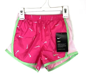 Nike Girl’s Dri Fit Pink Activewear Running Shorts, Size 6 - Picture 1 of 3