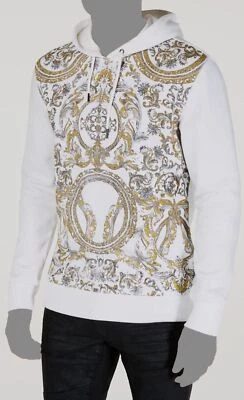 Suéter con Capucha Inc International Concepts Para Hombre Blanco Lámina Gráfica Talla M Foto 1 de 3