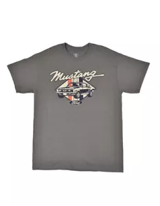 NUOVO! T-shirt FORD MUSTANG RETRO con licenza ufficiale grigia taglia XXL - Foto 1 di 1