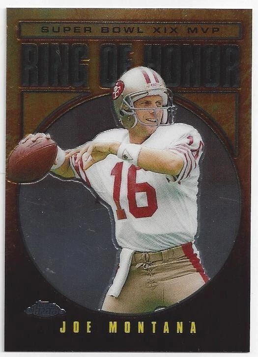 2002 TOPPS CHROME RING OF HONOR JM19 JOE MONTANA - Image 1 of 1