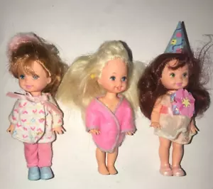 Vintage Barbie Mattel Sister Kelly And Friends Lot Of 3 - Picture 1 of 2