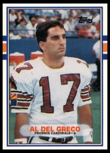 1989 Topps Traded #6T Al Del Greco Phoenix Cardinals Football Card - Picture 1 of 2