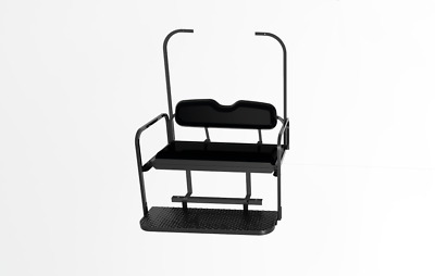 Club Car DS Old Black Rear Flip Seat with Roo...