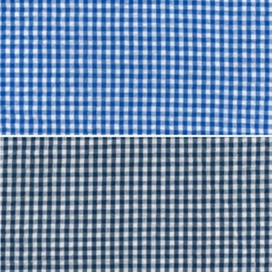 Seersucker Fabric 100% Cotton Checked Gingham Crinkle Texture Summer - Picture 1 of 3