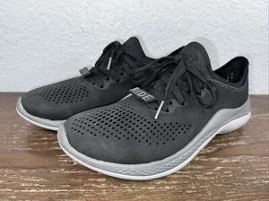 Crocs LiteRide 360 Pacer Hombre Talla 11 Negro Gris Pizarra 206715 Tenis Zapatos 11 - Imagen 1 de 9