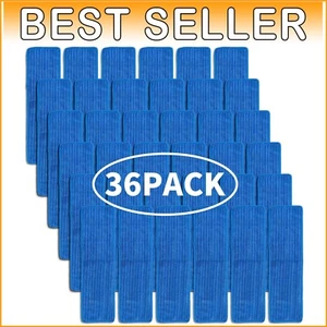 36-Pack Machine Washable Microfiber Mop Replacement Pads for Ultimate Cleaning - Picture 1 of 6