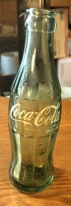 Botella verde vintage de Coca Cola 6 1/2 oz - Imagen 1 de 9