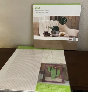 Lot Of 2-Cricut NEW Heavy Chipboard 11"X11" AND Cricut Foil Acetate Paper-opened - Picture 1 of 7