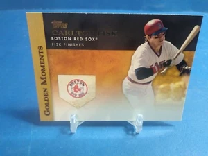 2012 TOPPS GOLDEN MOMENTS # GM-47 CARLTON FISK , BOSTON RED SOX - Picture 1 of 2
