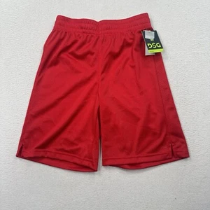 DSG Pocketless Mesh Shorts Size Large Red Loose Fit 8" Inseam - Picture 1 of 6