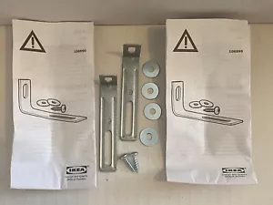 106990 X 2 IKEA ANTI TIP BILLY SOPORTE DE SEGURIDAD - SEGURIDAD INFANTIL - Imagen 1 de 1