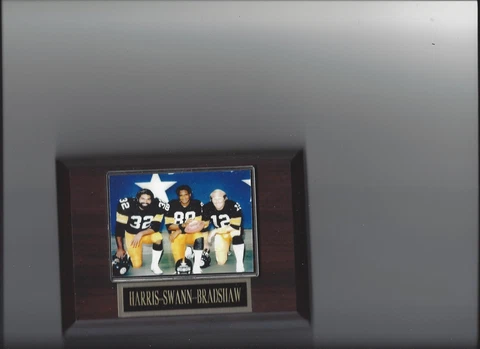 FRANCO HARRIS LYNN SWANN TERRY BRADSHAW PLAQUE PITTSBURGH STEELERS FOOTBALL NFL Cover