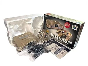 Nintendo 64 N64 Dorado Consola de Juegos Controlador Cable Set Caja NUS-001 - Imagen 1 de 5