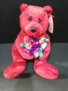Ty Beanie Babies "Happy Birthday" Bear VGC - Imagen 1 de 7