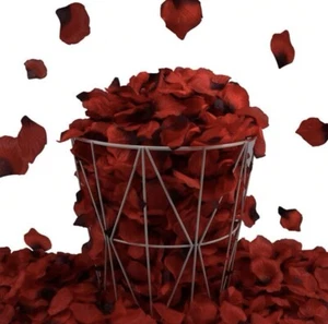 Artificial Rose Petals Red 1000 Pcs for Wedding Romantic Night Valentine Date - Picture 1 of 6