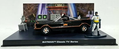 BATMAN Classic TV Series 🦇 1:32 Diecast Model BATMOBILE in BATCAVE Display Case - Image 1 of 4