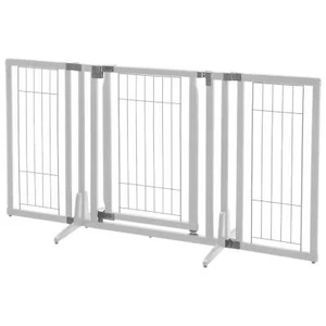 Richel Premium Plus Freestanding Pet Gate - Origami White - Picture 1 of 2