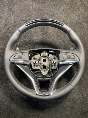 2025 Cadillac CT5-V LED Panel Carbon Fiber Black Leather Steering Wheel OEM - Image 1 of 4