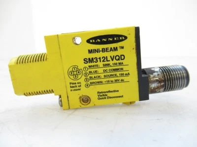 Banner SM312LVQD 26838 Mini Beam Sensor - Image 1 of 4