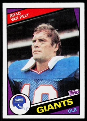 Brad Van Pelt, 1984 Topps, #323, New York Giants, - Image 1 of 2