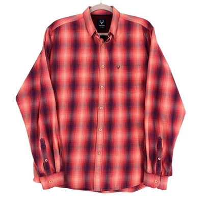 Allen Solly Mens 42 Plaid Button Down Long Sleeve Casual Shirt - Image 1 of 4