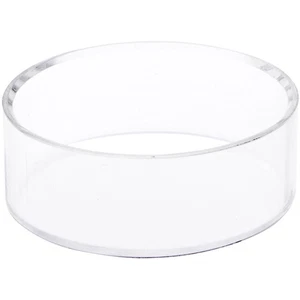 Plymor Clear Acrylic Beveled Sphere Display Stand, 1.25" H x 3.5" W - Picture 1 of 2
