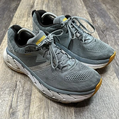 Zapatillas deportivas de carretera HOKA One Gaviota 2 para hombre talla 12 grises con cojín de soporte Foto 1 de 4