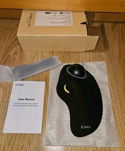 JOMAA Rechargeable 2.4G Wireless Bluetooth Dual-Mode Luminous Trackball Mouse - Picture 1 of 5
