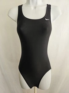 Nike Badeanzug Damen Schwarz Einteiler Badeanzug Größe 6 - Bild 1 von 8