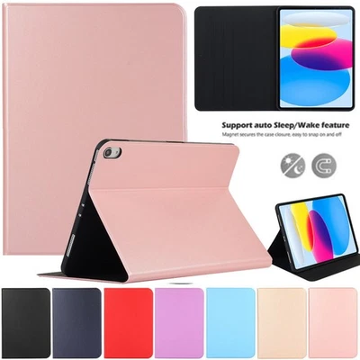For iPad 11/10/9/7/6th Gen Air 6 5 4 3 Pro 11 12.9 Smart Leather Flip Case Cover - Image 1 of 4
