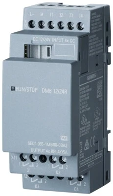 Siemens LOGO! DM8 12/24R Erweit.-Modul, SV/E/A: 12,24V/12V 6ED1055-1MB00-0BA2 - Bild 1 von 3