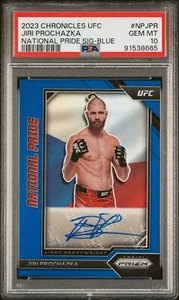 2023 Chronicles Ufc Signatures-Blue #NPJPR Jiri Prochazka PSA 10 POP3 # 01/49 - Picture 1 of 2