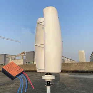 1KW 12V/24V Vertical Windkraftanlage Windgenerator 1.1m Klingen &MPPT Laderegler - Bild 1 von 10